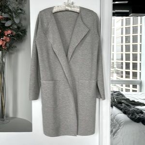J Crew Juliette collarless sweater / cardigan.